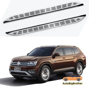 Fits for VW Atlas Teramont 2018-2021 Running Boards Side Steps Pedals Nerf Bar - Picture 1 of 8