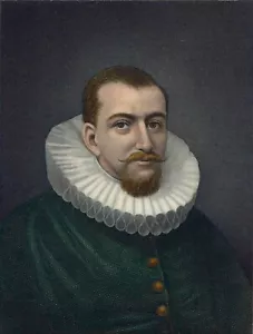 CAPITANO HENRY HUDSON 1836 incisione colorata a mano EB Williams scultura - Foto 1 di 4