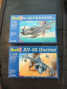 Revell 04025 1:144 AV-8B Harrier + 04135 FW 190 F-8 / A-8 & BV 246 Hagelkorn - Picture 1 of 4