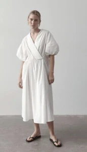 Fabulous St Agni Sml Oversized Copenhagen Dress White Poplin Cotton EUC - Picture 1 of 11