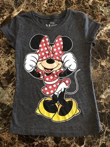 Disney Minnie Mouse Girl T-Shirt Size 4/5 - Picture 1 of 4