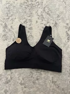Wacoal Damen 40 B-Glatt BH ohne Bügel mit abnehmbaren Cups 835275 Schwarz NEU - Bild 1 von 7