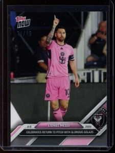 2024 Topps Now #31 Lionel Messi carta parallela nera #d/99 - Foto 1 di 2