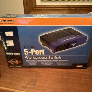 LINKSYS by Cisco High-Speed Ethernet 10/100 5-Port Workgroup Switch EZXS55W NIB - Picture 1 of 5