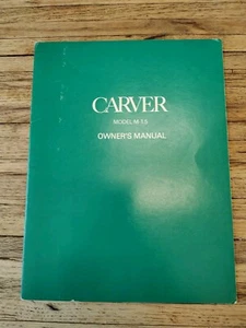 CARVER MODELO M-1.5 MANUAL DEL PROPIETARIO / BUEN ESTADO - Imagen 1 de 4
