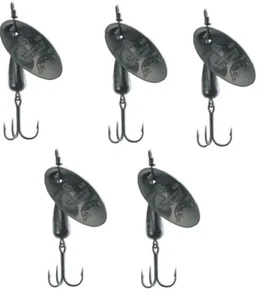 SET 5 CUCCHIAINI PANTHER MARTIN  SERIE BLACK 6 GRAMMI PESCA TROTA  ASPIO - Picture 1 of 1