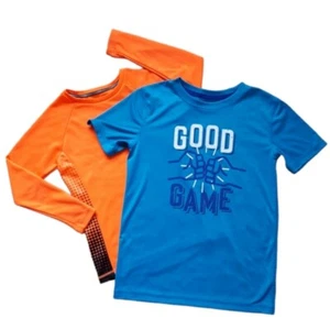 Youth Boys' Sizes 6/7 & 8/10 Long & Short Sleeve Performance T-Shirt Set - Picture 1 of 12