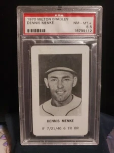 PSA 8.5 NM-MT 1970 MILTON BRADLEY BASEBALL DENNIS MENKE *ASTROS* - Picture 1 of 2