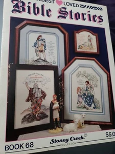 Stoney Creek Cross Stitch Booklet 68 Best Loved Bible Stories New - Picture 1 of 2
