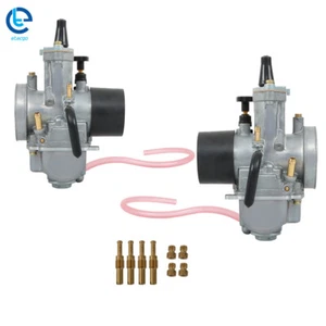 ATV Larger Carbs PWK - One Pair Carburetors For Yamaha Banshee 34MM 34 Mil - Picture 1 of 12