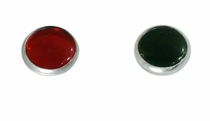 Grün Rot Glas Kontrollleuchte BMW R51 R67 R68 R26 R27 EMW AWO IFA MZ DKW URAL - Bild 1 von 3