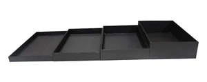 Black Leatherette Display Trays with Choice of Size - Jewellery Storage Case - Picture 1 of 5