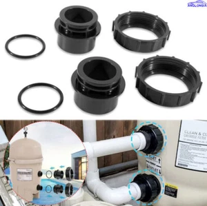 270100 Black Valve Adaptor Replacement Kit for Pentair Quad D.E.&FNS Plus Filter - Picture 1 of 8