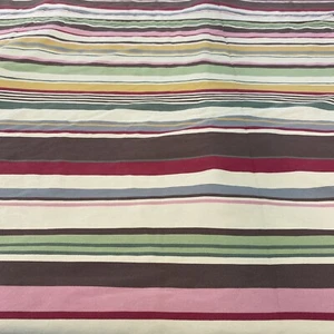 Pottery Barn Duvet Shams Full Queen Duncan Cotton Striped "AS IS DAMAGED" - Picture 1 of 12