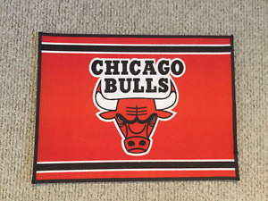 Vintage P&K Products Chicago Bulls Doormat / Rug 24" x 17 3/4" Made in USA