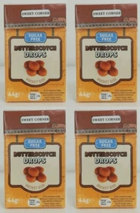 4 x Sweet Corner Sugar Free Drops Pocket Size Butterscotch 44g - Picture 1 of 2