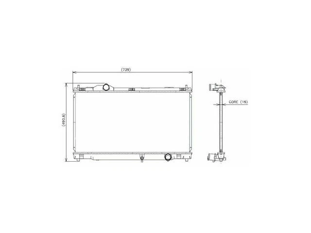 Radiador Denso para Lexus IS250 2006-2013 46VZTD Foto 1 de 1