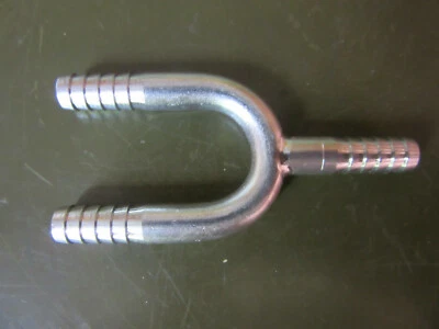 COKE FOUNTAIN DRINK 1/4" Food Grade Stainless U Bend Tee Barb Water Air Co2 Liquids Beer Soda Syrup