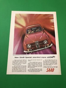 1966 1967 1968 1969 1970 SAAB VINTAGE ORIGINAL PRINT AD ADVERTISEMENT PRINTED - Picture 1 of 1