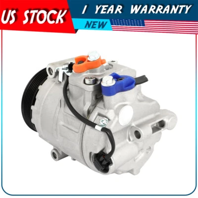 Compresor de aire acondicionado con embrague para 03-11 Mercedes-Benz 2,6 L 3,2 L CO 10807JC 5512217 Foto 1 de 4