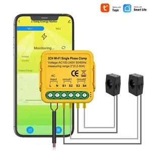 100-240V WIFI Energy Meter Current Sensor Statistician for Solar KWH Monitor - Picture 1 of 8