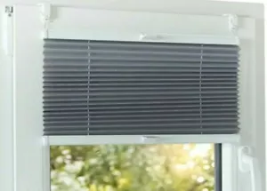 Klemmfix Plissee Faltrollo ohne Bohren auf Maß Plisseerollo Rollo - Bild 1 von 11