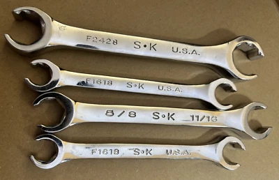 JUEGO DE 4 LLAVES FLAIRNUT SK F2428 X 1 F2022 X 1 Y F1618 X 2 USADAS EE. UU. Foto 1 de 4