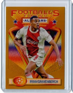 Ryan Gravenberch 2021-22 UEFA Finest Flashbacks #145 GOLD REFRACTOR #/50 - Bild 1 von 2