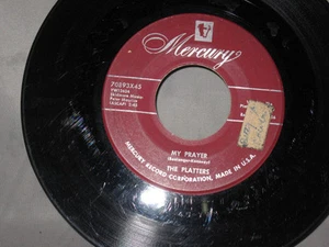 THE PLATTERS. MY PRAYER / HEAVEN ON EARTH. 45. ORIGINAL MAROON LBL. 1956. - Imagen 1 de 2