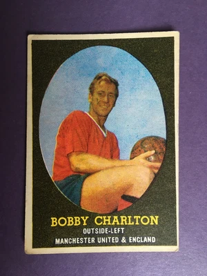 Bobby Charlton Manchester United & England a & bc bazooka gum football card 1962 - Image 1 of 2