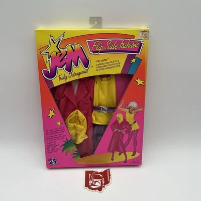 Jem Truly Outrageous Flip Side Fashions City Lights #4239 1985 Hasbro nuevo sellado Foto 1 de 4