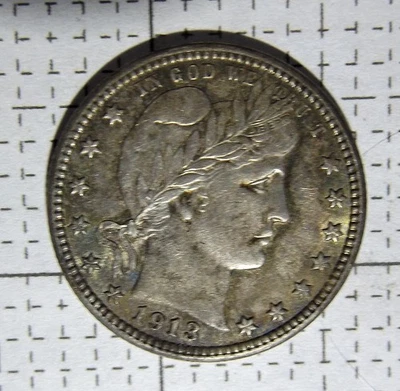 1913 D Barber Quarter - very nice condition - Image 1 of 3