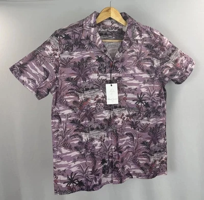 Robert Graham Button-Up Shirt Mens Small Floral Linen Vibrant Flip Cuff SS NWT - Image 1 of 4