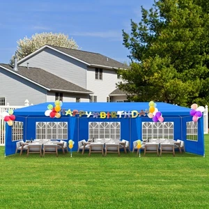 10x30 Party Tent Gazebo Wedding Canopy Shelter Pavilion with Removable Sidewalls - Picture 1 of 8