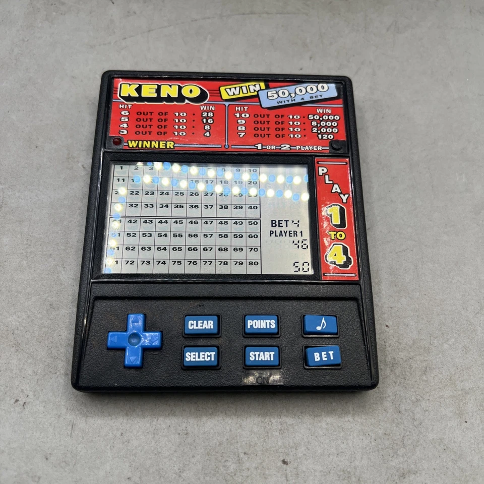 Radica KENO Electronic Hand Held Game Model No. 1480 Vintage - Image 1 of 4