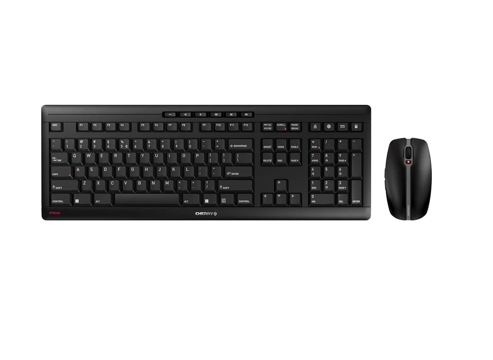 Cherry Stream Desktop Wireless Quiet Keyboard/Mouse Combo Black JD-8500EU-2 - Image 1 of 1