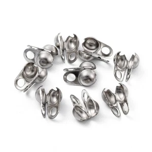 Callottes de acero inoxidable cubierta plateada 4x8 mm paquete de 30 - Imagen 1 de 1