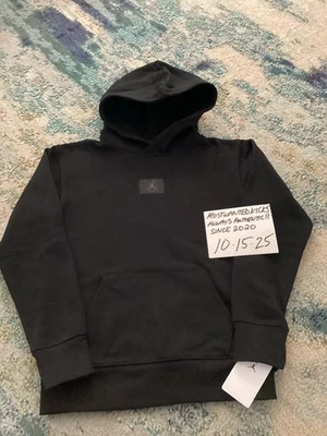 NUEVO CON ETIQUETAS Nike Air Jordan Jumpman Flight Sudadera con Capucha de Vellón Negra Niños Talla M ¡ENVÍO GRATUITO!! Foto 1 de 4
