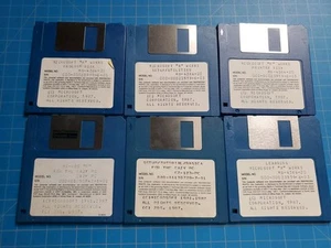 MS-DOS R Works, Disk 3.5" 1987, 6 Disk Set - Picture 1 of 4