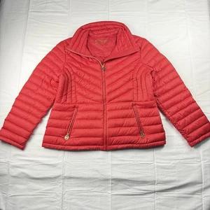 Abrigo chaqueta acolchada acolchada acolchada acolchada acolchada para mujer XL logotipo dorado MICHAEL KORS - Imagen 1 de 11