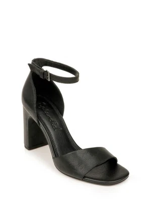 Sandalia de tacón de cuero con tacón alto punta redonda Lauren negra para mujer ESPLÉNDIDA 7,5 M Foto 1 de 3