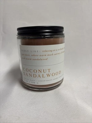 White Barn (Bath & Body Works) Coconut Sandlewood Single Wick Scented Candle - Image 1 of 2