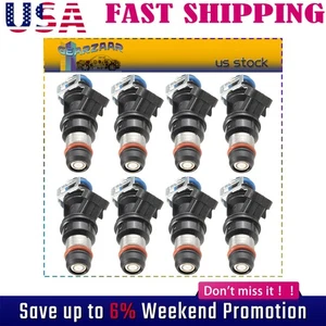8x DELPHI FUEL INJECTORS 25343789 FOR CHEVY GMC SILVERADO SUBURBAN 5.3 6.0L - Picture 1 of 15