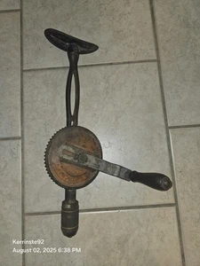 Vintage Antique Stanley #733 Breast Eggbeater Hand Drill M.I USA - Picture 1 of 13