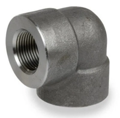 3 in. NPT Threaded - 90 Degree Elbow - 3000# Forged Carbon Steel ASTM A105N Nor - Image 1 of 2