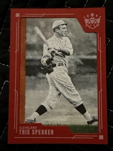 2022 Panini Diamond Kings - Tris Speaker #111  Red Die Cut Frame Cleveland⚾️💎 - Picture 1 of 2