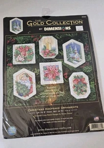 Dimensions Gold Collection Christmas Keepsake Ornaments Cross Stitch Kit #8660 - Bild 1 von 5