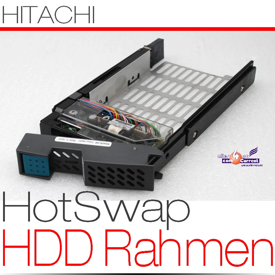 HITACHI HOT SWAP HOTPLUG RAHMEN CADDY FROM HDS SHELF HDD FESTPLATTE S2C-K72FC - Image 1 of 1