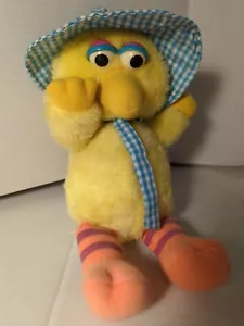 Peluche vintage BABY BIG BIRD Sesame Street Hasbro Softies 11" 1983 - Foto 1 di 8
