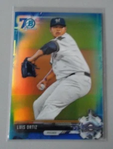 2017 Bowman Chrome LUIS ORTIZ 70th Anniversary Blue Refractor - Picture 1 of 1